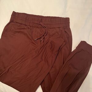 Brown Travel Joggers